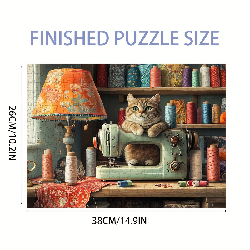 Sewing Recycle - 1000pcs Mini Sewing Machine Cat Jigsaw