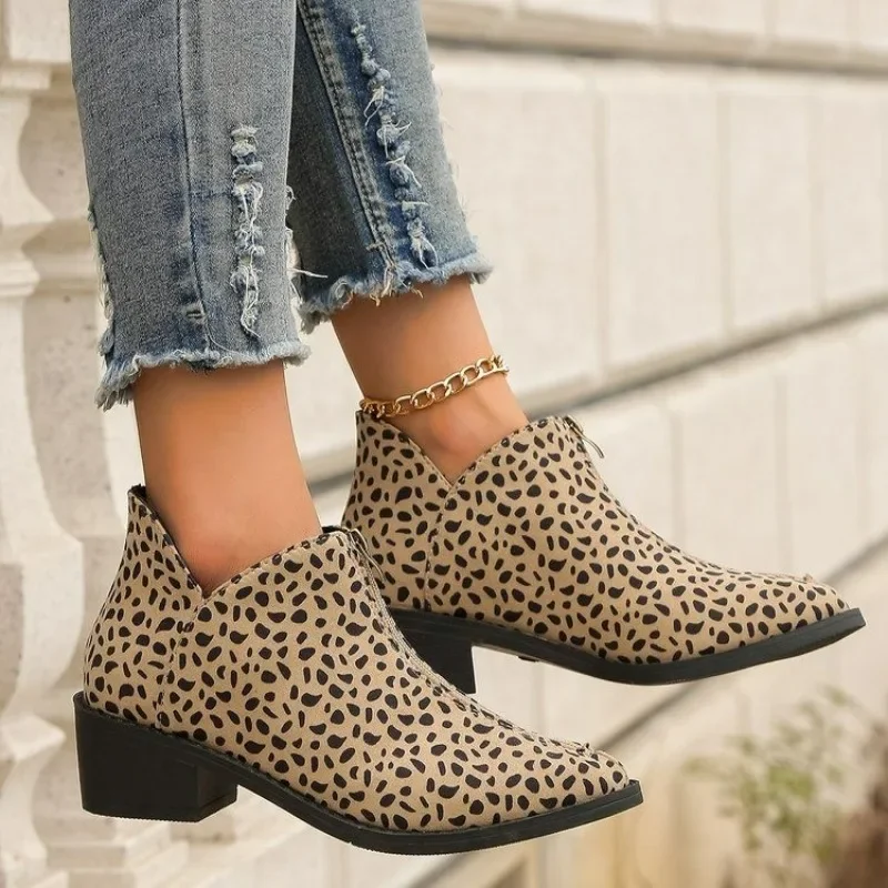 Sewing Front Zipper - Autumn/Winter New Trade Women's Single Boot