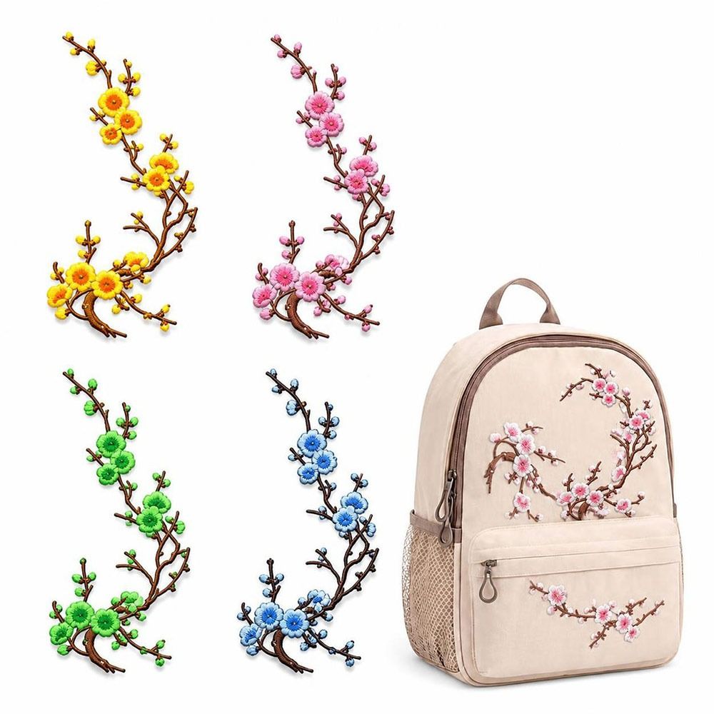 DIY Cherry Blossom Iron On Pat - Sewing In Textile recension och pris
