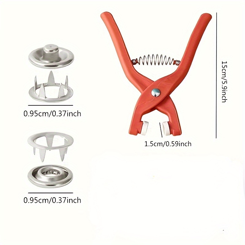 50 Set of Hand-Operated Snap F - Snap Button Plier recension och pris