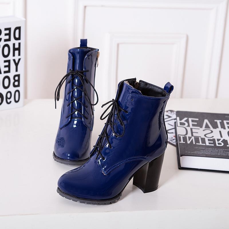 Fashion Women's Boots Ankle Ne - Sewing Front Zipper recension och pris