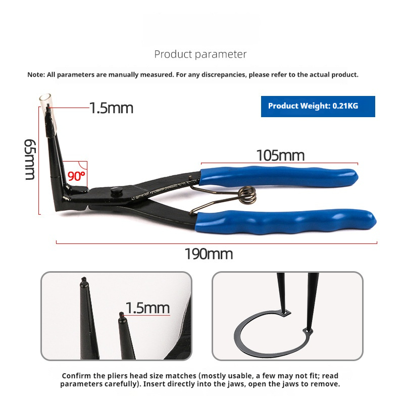 HOMEFISH 90 Degree Bent Long N - Snap Button Plier recension och pris