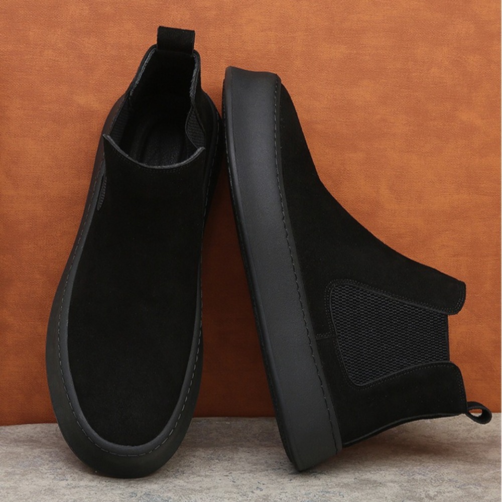 Leather Chelsea Boots for Man  - Sewing Fleece recension och pris