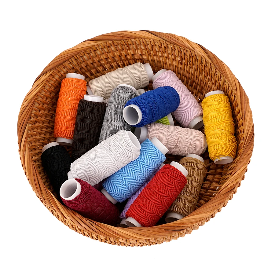 18-Color 0.6mm Ultra-Fine Elas - Sewing Machine Yarn recension och pris