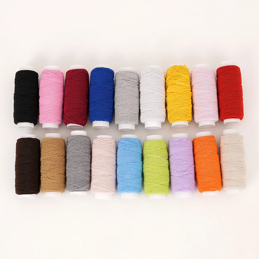18-Color 0.6mm Ultra-Fine Elas - Sewing Machine Yarn recension och pris