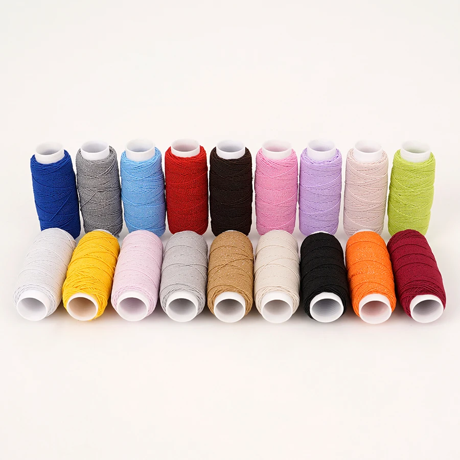 18-Color 0.6mm Ultra-Fine Elas - Sewing Machine Yarn recension och pris