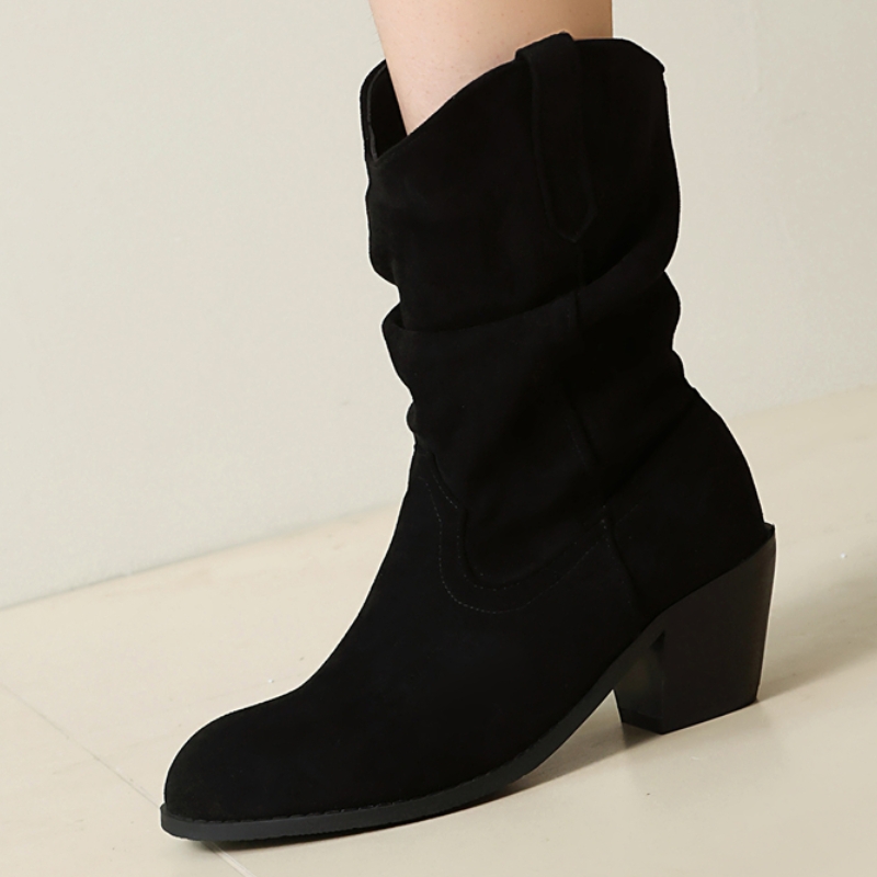 Pleated Ankle Boots for Women  - Sewing Fleece recension och pris