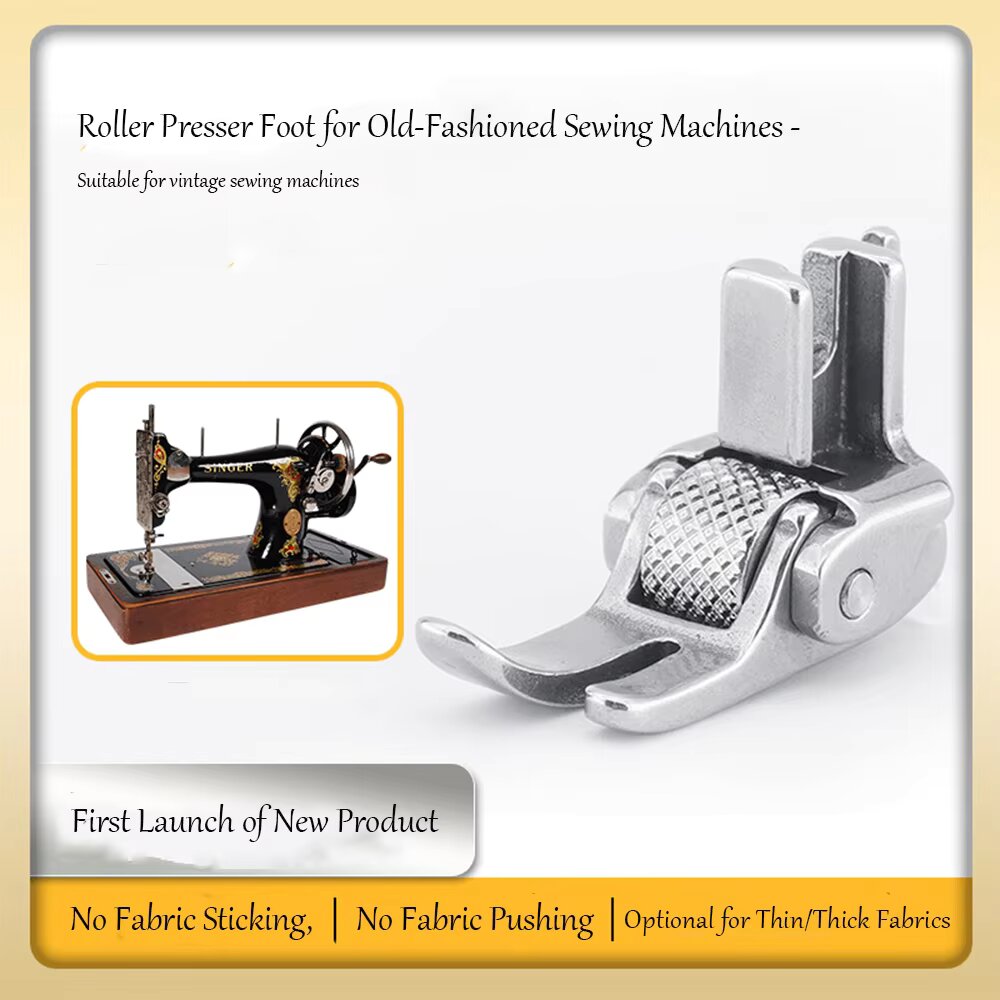 All Steel Roller Presser Foot  - Sewing Machine Fabric recension och pris