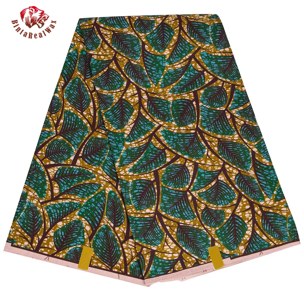 Ankara African Print Leaf Patt - Sewing Batik recension och pris