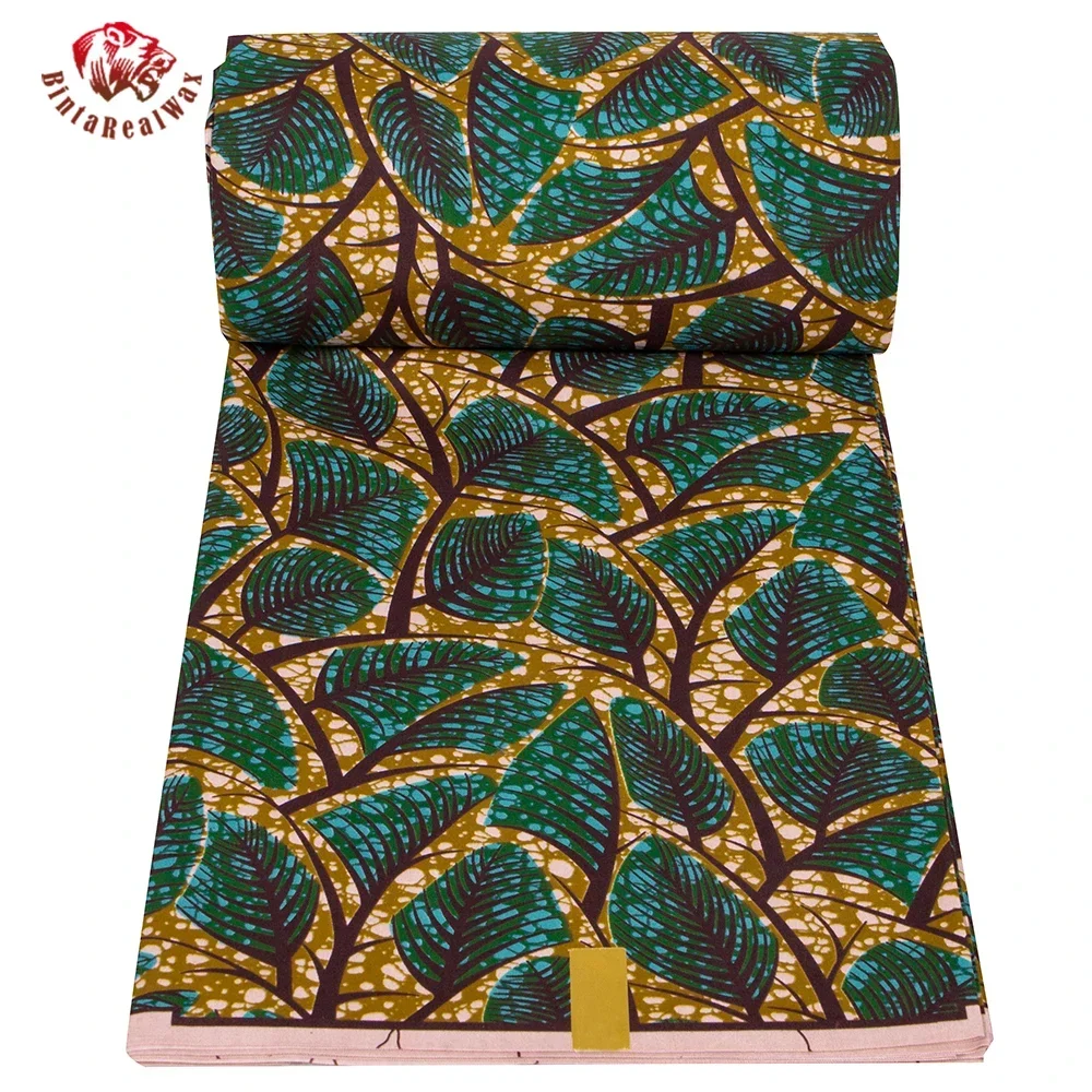 Ankara African Print Leaf Patt - Sewing Batik recension och pris
