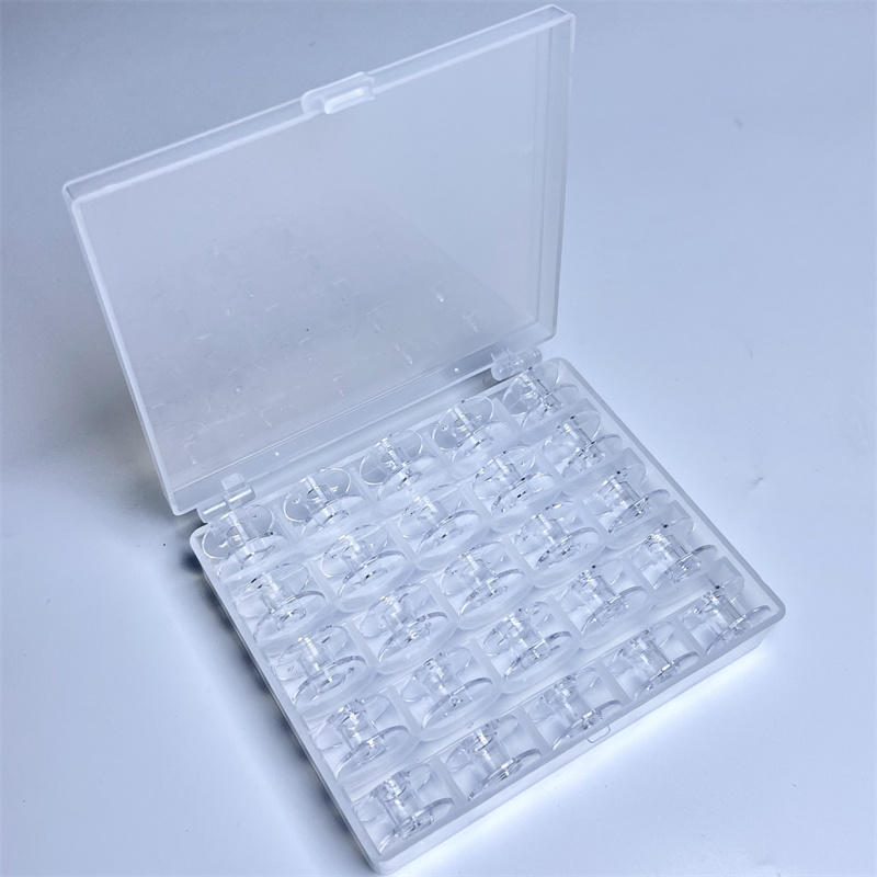 25 Grid Clear Empty Bobbins St - Sewing Machine Yarn recension och pris
