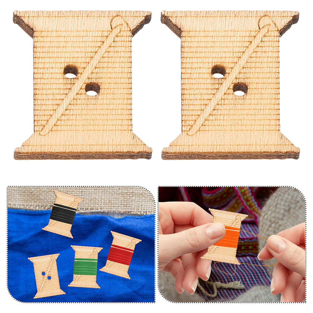 100Pcs Wooden Sewing Machine T - Sewing Machine Yarn recension och pris