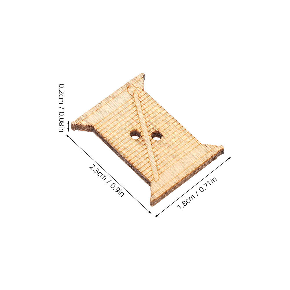 100Pcs Wooden Sewing Machine T - Sewing Machine Yarn recension och pris