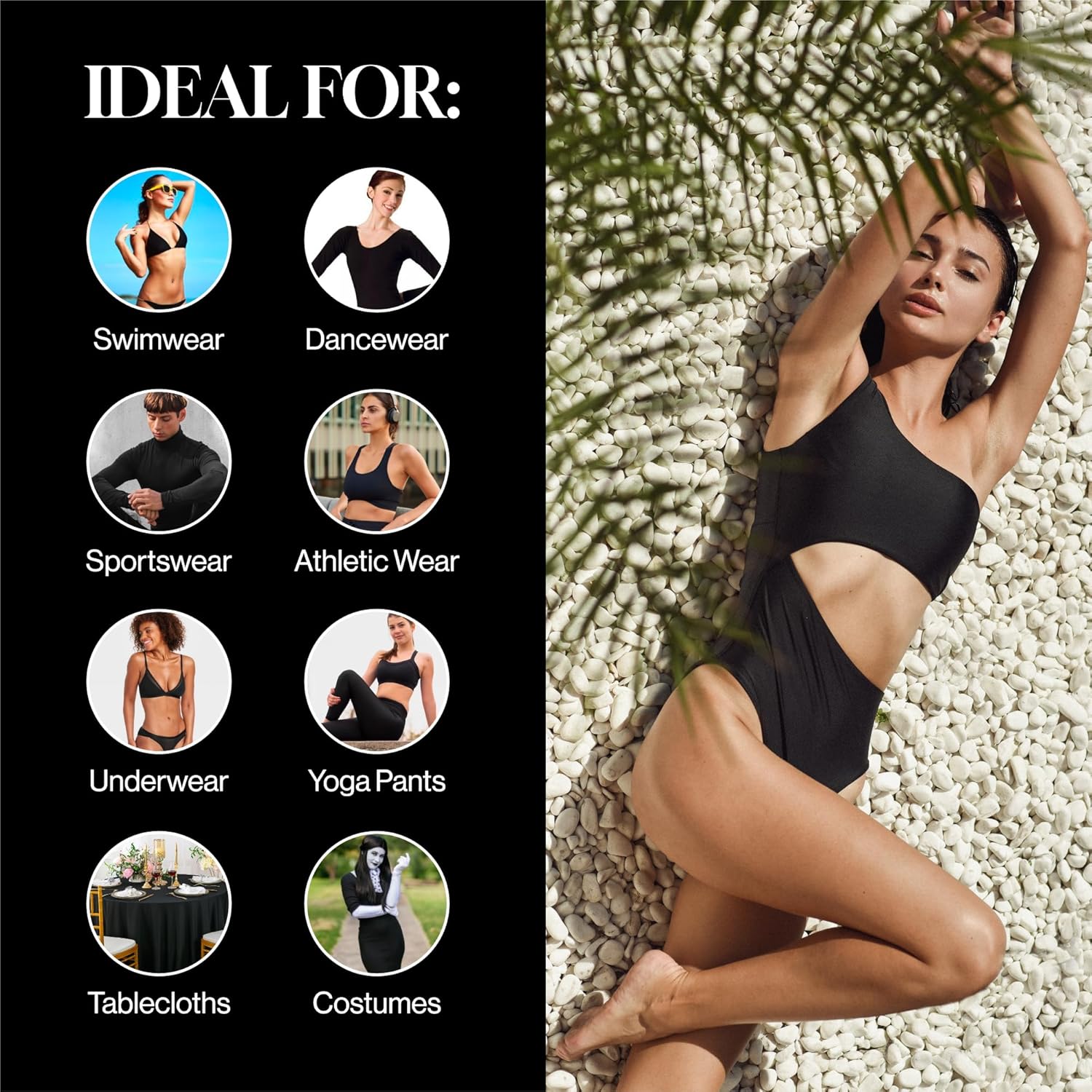 Spandex Fabric, 4 Way Stretch  - Sewing Knit recension och pris